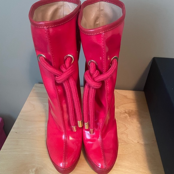 Dsquared2 Red Ankle Boots - Picture 6 of 17